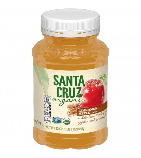 Santa Cruz Organic Cinnamon Applesauce (12x23 Oz)