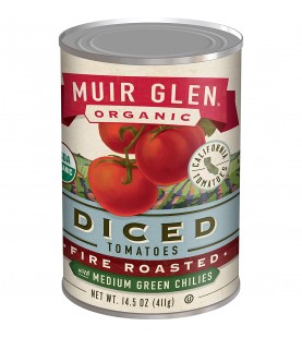 Muir Glen Org Diced Fire Roasted Tomato + Chilies (12x14.5 Oz)