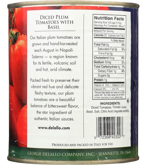 De Lallo Italian Diced Tom (12x28OZ )