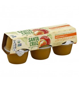 Santa Cruz Organics Apple Pch Sauce Cup (12x6 CT)