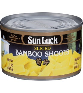 Sun Luck Sliced Bamboo Shoots (12x8 Oz)