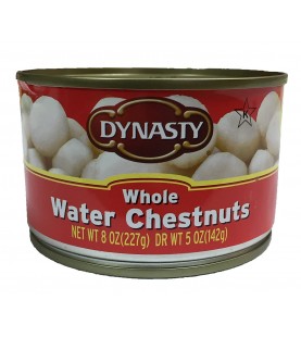 Dynasty Water Chestnuts Whole (12x8Oz)