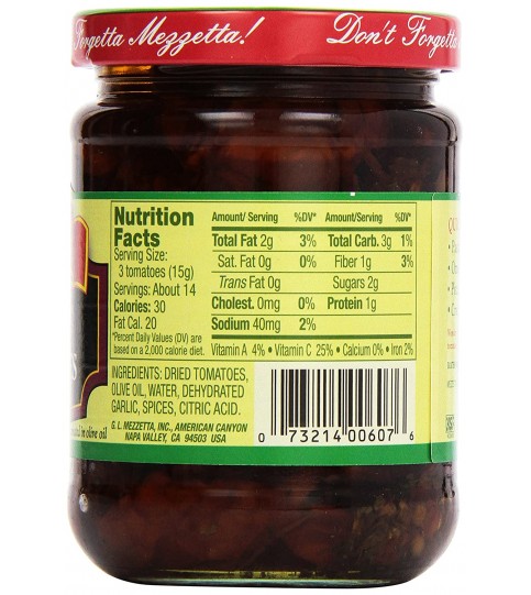 Mezzetta Sun Ripened Dried Tomatoes In Olive Oil (6x8Oz)