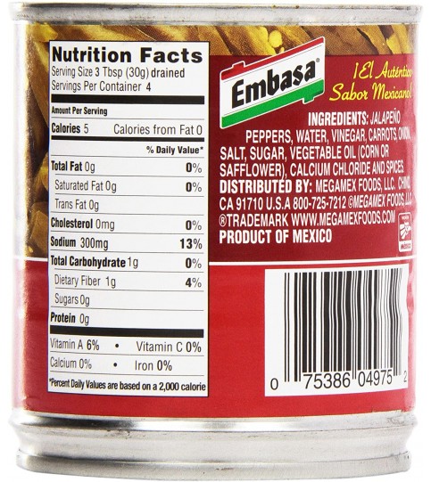 Embasa Sliced Jalapeno Pep (12x7OZ )