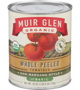 Muir Glen Whole Pls Tomato With Basil (12x28 Oz)