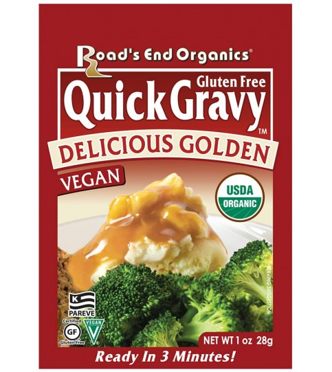 Road's End Organics Gluten Free Golden Gravy Mix, 1 Ounce Pouch (Pack of 12)