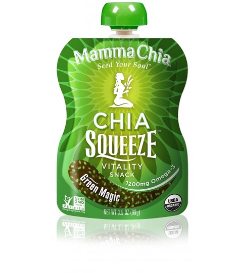 Mamma Chia Organic Green Magic Squeeze (6x3.5 OZ)