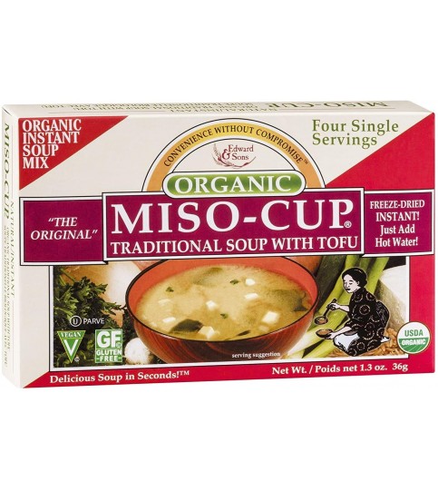 Edward & Sons Traditional Miso-Cup With Tofu (12x1.3 Oz)