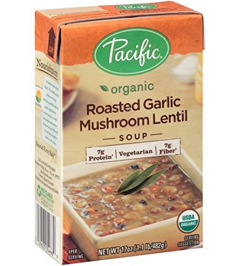 Pacific Natural Foods Gar/Mush Lntl Sp (12x17OZ )