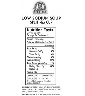 Dr. Mcdougall's Split Pea Soup Ls GF (6x1.9OZ )