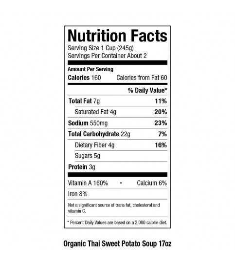 Pacific Natural Foods Thai SweetPotato Soup (12x17OZ )