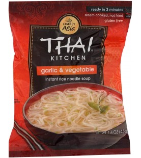 Thai Kitchen Instant Rice Noodle Soup Garlic & Vegetable (12x1.6 OZ)