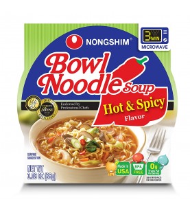 Nong Shim Bowl Noodles Hot (12x3.03OZ )